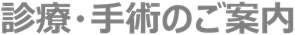 診療・手術のご案内